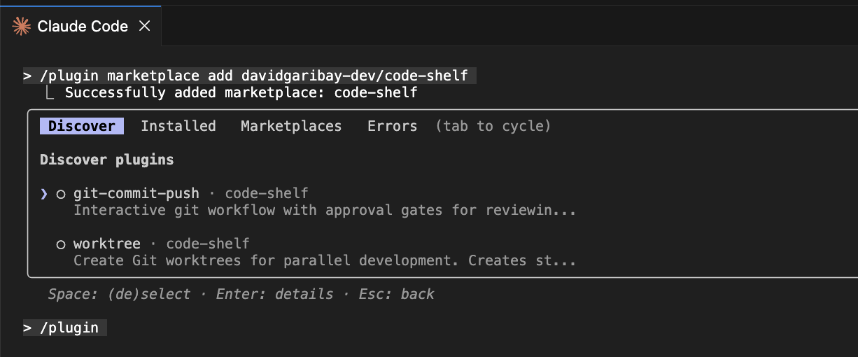 Code-Shelf: Claude Code Marketplace